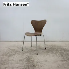 ◆展示新同品◆ Fritz Hansen フリッツ・ハンセン セブンチェア ダイニングチェア/椅子 ウォルナット アルネ・ヤコブセン 9万 ①のサムネイル