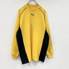 PUMA　プーマ　スウェット/トレーナー　ゲームシャツ　ユニフォーム　ラグランスリーブ　黄色　イエロー　古着【値引き交渉OK！】