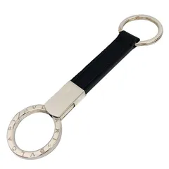 BVLGARI ブルガリ ブルガリブルガリ マン BB MAN キーホルダー キーリング 21370 ブラック×シルバー ブルガリ 財布小物 メンズ レディース ユニセックス aq12876