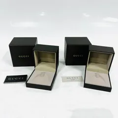 NC3503 GUCCI グッチ ジュエリーボックス 純正BOX アクセサリーケース 空箱のみ×2個セット ブラウン