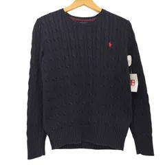ポロラルフローレン POLO RALPH LAUREN ポニー刺繍 ケーブル編み コットンニット レディース import：M 