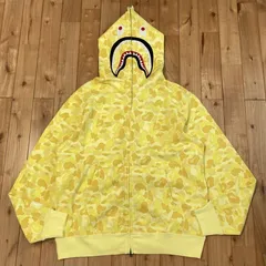 ★キッズストア限定★ 2XL KIDS STORE CAMO Separate shark full zip hoodie a bathing ape BAPE エイプ ベイプ シャーク パーカー yo4459