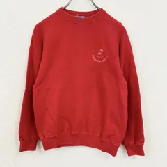 Disney　ディズニー　Mickey Mouse　スウェット/トレーナ　ラグランスリーブ　赤　レッド　Sサイズ　古着【値引き交渉OK！】