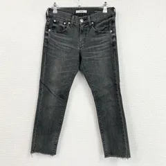 RED CARD　レッドカード　ブラックデニムパンツ/ジーンズ　ひげ　縦落ち　黒　ブラック　22サイズ　古着【値引き交渉OK！】