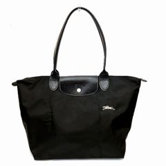 極美品 ロンシャン プリアージュ L ダークグレー トートバッグ 大容量