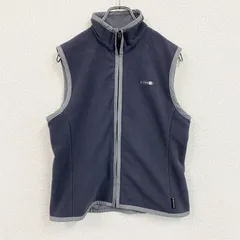 ～00s　NIKE GOLF　ナイキゴルフ　フルジップフリースベスト/ボアベスト　紺　ネイビー　グレー　Mサイズ　　古着【値引き交渉OK！】