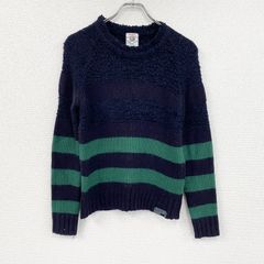 DIESEL 디젤 Tricot & Co 램 울 니트 스웨터 국경 네이비 S 사이즈 헌옷 [가격 인하 협상 OK!]