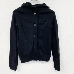 UNIQLO　ユニクロ　＋J　プラスジェイ　カシミヤニットカーディガン　ニットパーカー　黒　ブラック　Sサイズ　古着【値引き交渉OK！】