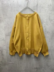 美品 SHOO・LA・RUE シューラルー リングドット釦がアクセント！ スポンディッシュ ニット カーディガン sizeF/マスタード ■◇ レディース