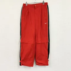 NIKE　ナイキ　トラックナイロンパンツ　赤　レッド　Lサイズ　古着【値引き交渉OK！】