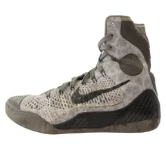 NIKE ナイキ 630847-003 KOBE 9 IX ELITE Details コービー 9 エリート ハイカット スニーカー グレー系 27.5cm【中古】