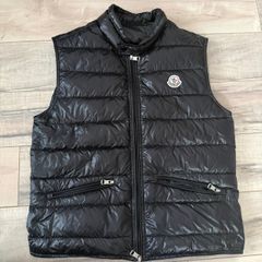 MONCLER ブラック ダウンベストサイズ2 - メルカリ