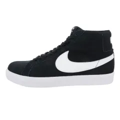 NIKE SB ナイキエスビー 864349-002 Zoom Blazer Mid Black White ズーム ブレーザー ミッド ブラック ホワイト ミッドカット スニーカー ブラック系 28cm【中古】