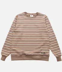 BARBARIAN /12oz STRIPE WAISTBAND CREW LONG (GRAPHITE×GREY×IVORY×BLACK)のサムネイル