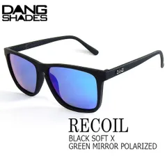サングラス ファッション スポーツ DANG SHADE ダンシェイズ RECOIL BLACK SOFT X GREEN MIRROR POLARIZED リコイル 軽量 人気のサムネイル