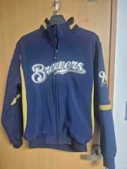 90年代 MLB サテンジャンパー ミルウォーキー ブリュワース L 未使用