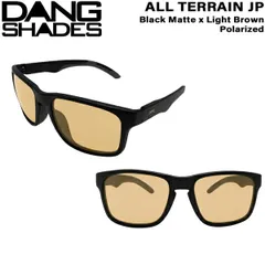 ダンシェイズ オールテレーン JP ブラックマット DANG SHADES ALL TERRAIN JP BLACK MATTE X LIGHT BROWN POLARIZED 眼鏡 サングラス トレンド ファッション スポーツのサムネイル