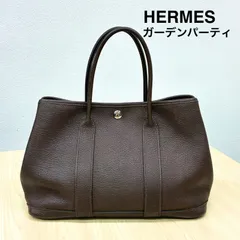 【エルメス HERMES】ガーデンパーティTPM ネゴンダレザー ⬜︎M刻印 2009年製 ハンドバック トートバッグ BAG 鞄 ブラウン ツンドラのサムネイル