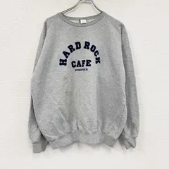 ～00s　Hard Rock cafe　ハードロックカフェ　スウェット/トレーナー　灰色　グレー　XLサイズ　古着【値引き交渉OK！】