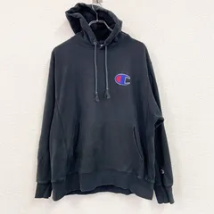 Champion　チャンピオン　リバースウィーブ　スウェットパーカー/フーディー　黒　ブラック　2XLサイズ　古着【値引き交渉OK！】