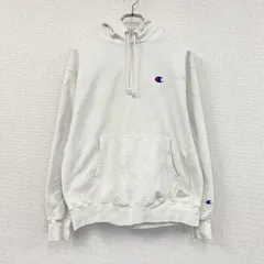 Champion　チャンピオン　リバースウィーブ　スウェットパーカー/フーディー　白　ホワイト　Lサイズ　古着【値引き交渉OK！】