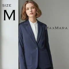Weekend Max Maraウィークエンド マックスマーラ ストレッチリヨセル混 テーラードジャケット M ネイビー紺 【古着】【中古】【送料無料】のサムネイル
