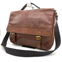 FOSSIL フォッシル 2WAY ブリーフケース ショルダーバッグ レザー 茶のサムネイル