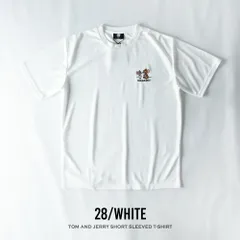 tシャツ トムとジェリー 半袖 Tシャツ 刺繍 クルーネック トムジェリ 可愛い ドライ 春夏 半袖Tシャツ 全4色 6277-6556 シンプル 無地 男女兼用 ペア 白 M L LL XL 大きいサイズ 03-0422my(商品番号)のサムネイル