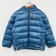 patagonia　パタゴニア　ハイロフトダウンセーターフーディ　ダウンジャケット　青　ブルー　Sサイズ　古着【値引き交渉OK！】のサムネイル