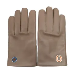 【名古屋】エルメス グローブ 手袋 ベージュ系 ラムスキン #9 イニシャル入り 小物 メンズ 未使用のサムネイル