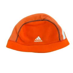 adidas　アディダス　ビーニー　フリースキャップ　パフォーマンスロゴ　オレンジ　OSFXサイズ　　古着【値引き交渉OK！】