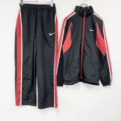 NIKE　ナイキ　ジャージセットアップ　トラックジャケット　トラックパンツ　スウッシュ　黒　ブラック　Lサイズ　古着【値引き交渉OK！】のサムネイル