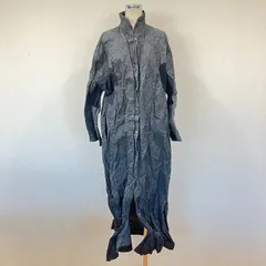 koshino hiroko TRUNK ロングコート 異素材 メッシュ 切り替え コシノヒロコ_SFD_D0430-F02Cのサムネイル