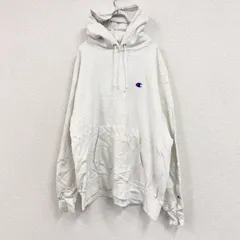 Champion　チャンピオン　リバースウィーブ　スウェットパーカー/フーディー　白　ホワイト　2XLサイズ　古着【値引き交渉OK！】
