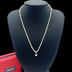 希少 KENZO ケンゾー ネックレス パール 真珠 ラウンド型 sv925金具 アクセサリー ヴィンテージ 箱付きのサムネイル