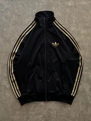 adidas Originals トラックジャケット ジャージ 黒金 3ライン
