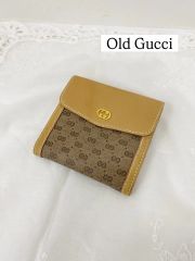 GUCCI HOUSE OF FLORENCE 三つ折り財布 90s 未使用品 - メルカリ