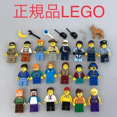 正規品 中古 LEGO レゴ   ミニフィグ　20個　まとめ売り　おまけ付き NP-761 ※ポリス　警察官　マインクラフト　マイクラ　レゴシティ　男の人　女の人　子ども　他 361のサムネイル