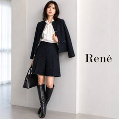 美品25AW【ロンハーマン別注ebureエブール】ボックスプリーツスカート