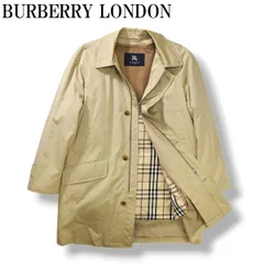 バーバリー ロンドン BURBERRY LONDON ノバチェック ダウンライナー付き ハーフ ステンカラーコート バルマカーンコート アウター L ベージュ メンズ