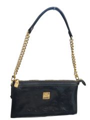 訳あり美品】MCM ショルダーバッグ 筒型 ブラック ゴールド金具 - メルカリ