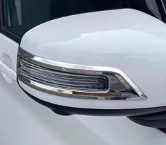 【送料無料】日産 ルークス 40系 2020-2022 専用設計 ドアミラーカバー 304ステンレス製 デカール カスタム ドレスアップ クローム シルバー 外装パーツのサムネイル