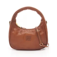 ミュウ ミュウ Miu Miu ハンドバッグ VITELLO ANTIC 2WAY 5BC1252IERF0046 ブラウン レザー ハンドバッグ レディース 新品