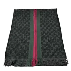 186005 現状品 GUCCI グッチ GGパターン ストール マフラー ユニ