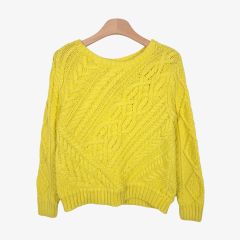 ラルフローレン ケーブルニット 半袖 イエロー XL - メルカリ