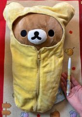 リラックマストア限定 寝そべりぬいぐるみ おふとん温めておきました
