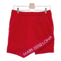 XL 極美品 マークアンドロナ レディース スカート レッド赤 ゴルフ