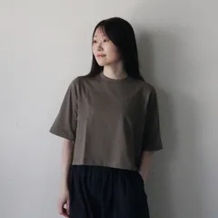 handvaerk | 30//- CREW NECK S/S T-SHIRT (morel) size S | ハンドバーク ピマコットン コットン トップス プルオーバー Tシャツ 半袖 シンプル ナチュラル ベーシック カジュアル お洒落 おしゃれのサムネイル