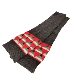 イッセイミヤケ ISSEY MIYAKE 70-80s オールスタイルタグ アーガイル柄 ニットアームウォーマー レディース 表記無 のサムネイル
