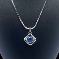 大粒！！ 天然 サファイア ネックレス カボション 1点限定！ PT - メルカリ